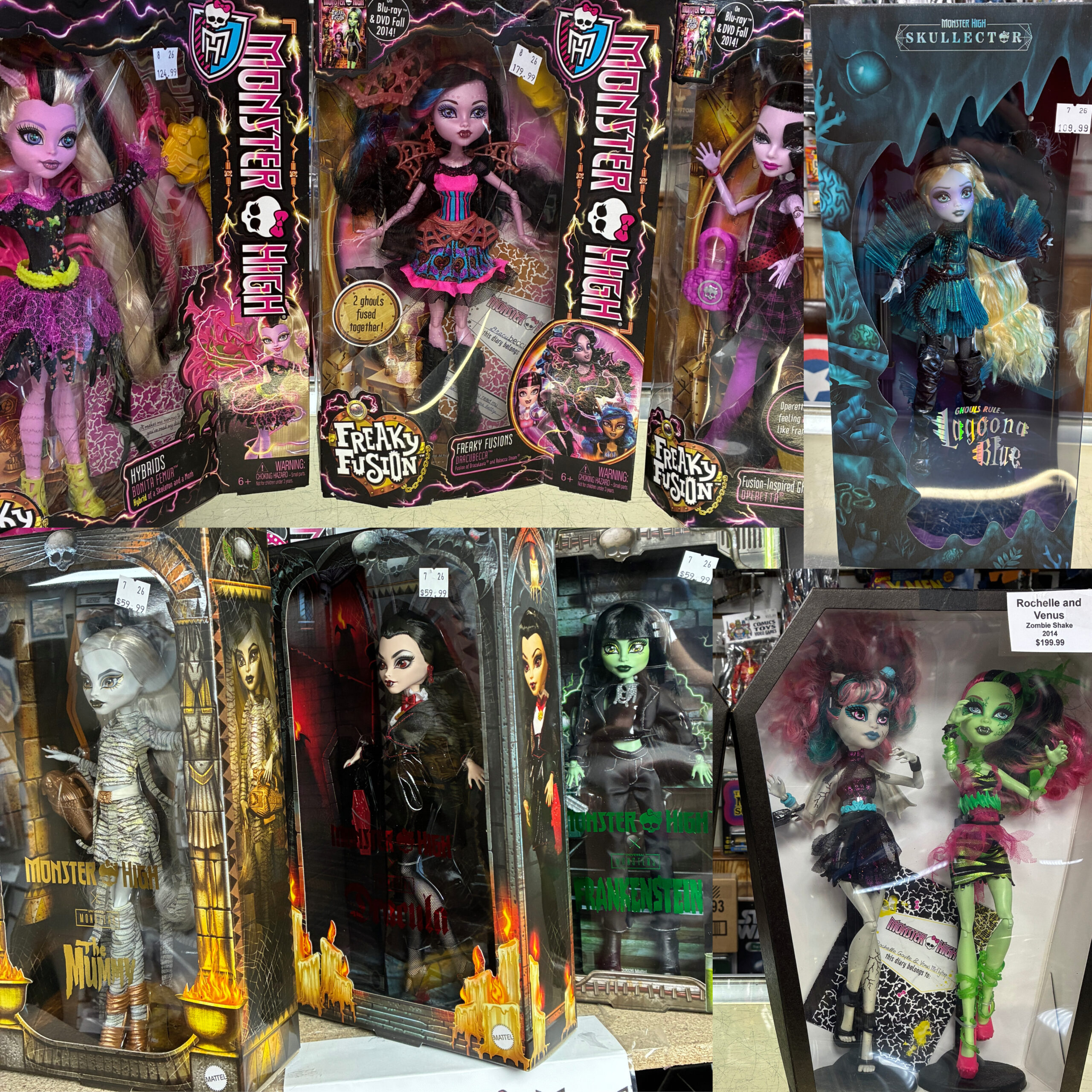 Monster High Freaky Fusion, Zombies and Universal Monsters Have Arrived!
